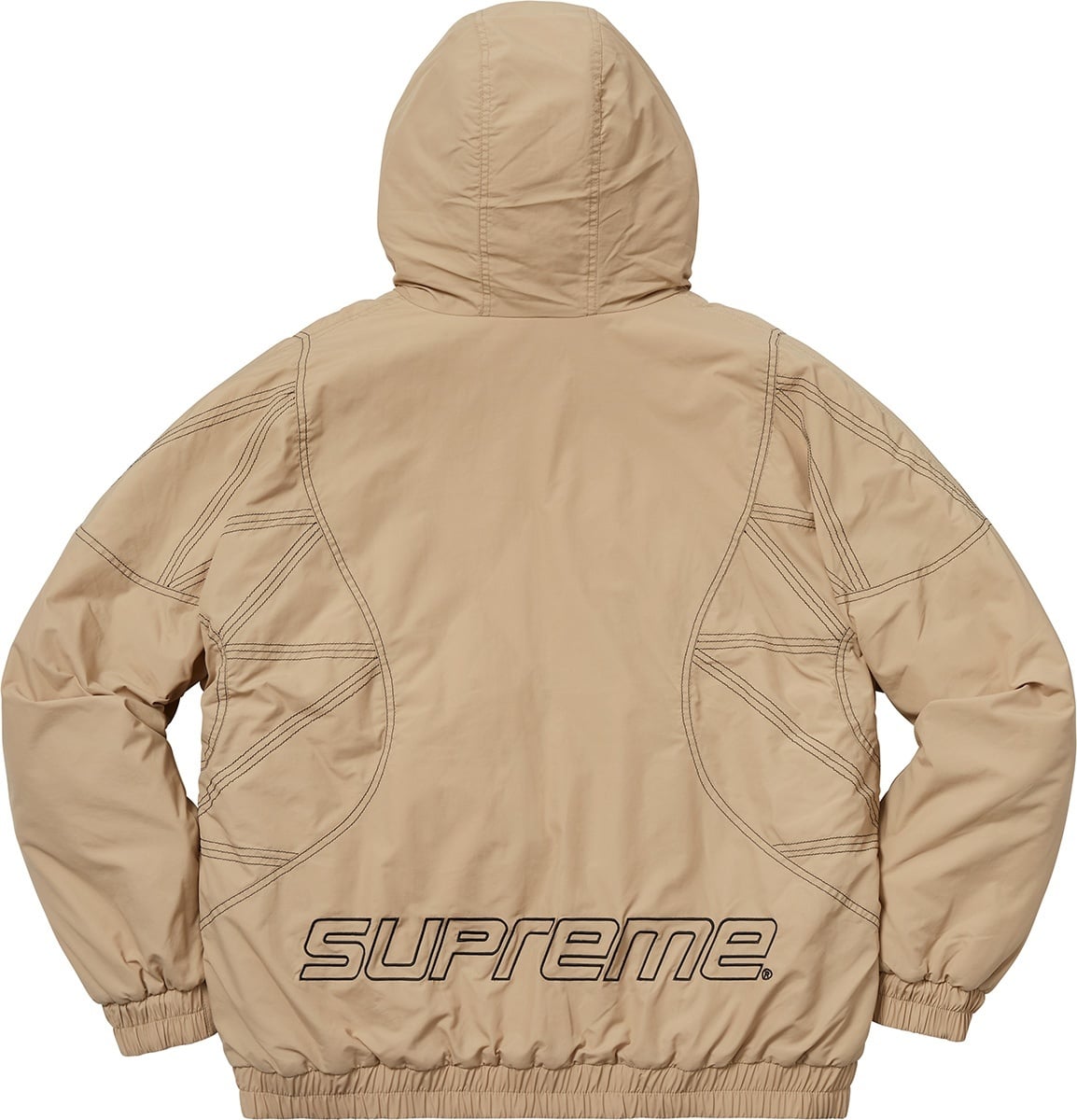 Zig Zag Stitch Puffy Jacket view 14